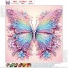 Haft Diamentowy Pastelowy Motyl 30x30 cm